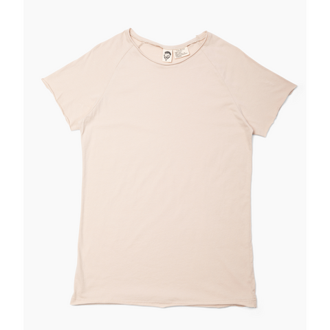 Beige Raw Neck